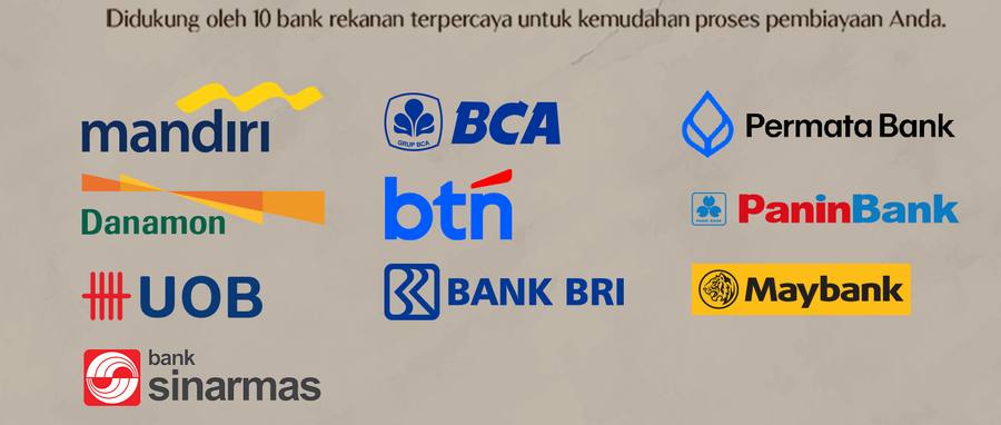 Bank rekanan KPR Central Park MERR 5: Mandiri, BCA, BTN, BRI, Permata, Danamon, Panin, UOB, Maybank, Sinarmas
